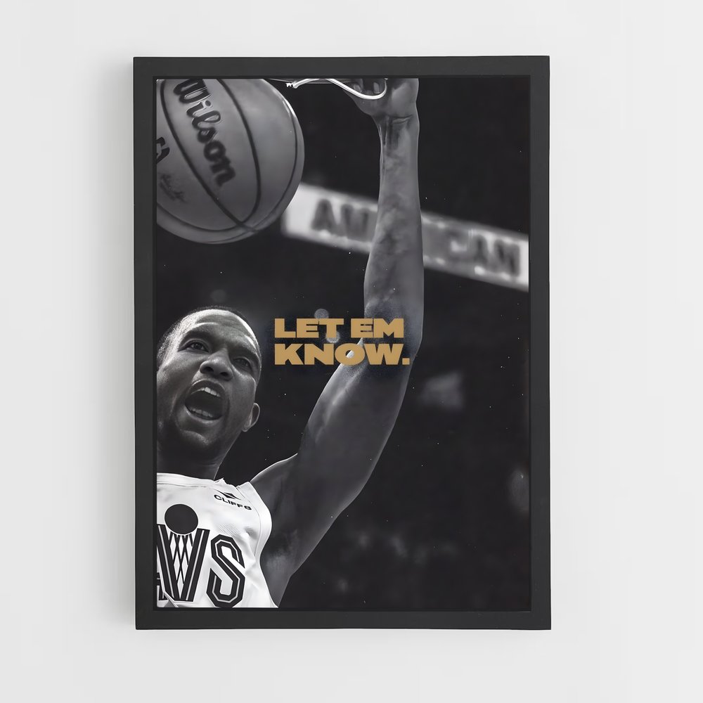 Poster Evan mobley – affiche Basketball (vue 2)